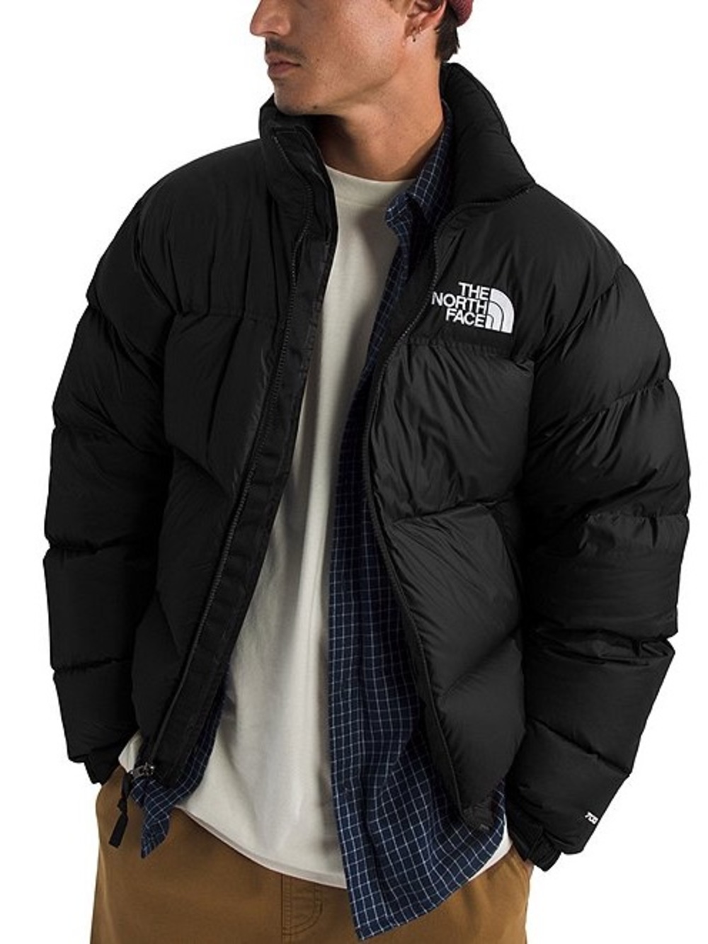 Retro Nuptse Long Sleeve Winter Puffer Jacket